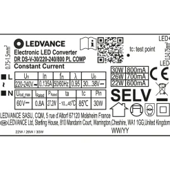 Ledvance Dr Ds-V-30/220-240/800 Pl Comp