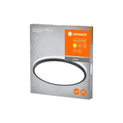 Ledvance LED Plafond Orbis Ultra Slim Click Svart 22W 1740lm - 830 Varm Vit | 400mm - IP20