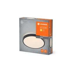 Ledvance LED Plafond Orbis London Svart 16W 1000lm - 830 Varm Vit | 280mm - IP20