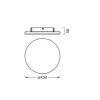 Ledvance LED Plafond Planon Trimlös Vit Runda 450mm 28W 2700lm - 830 Varm Vit | IP20