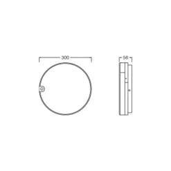 Ledvance LED Plafond Surface Disc Vit 21W 2520lm - 830-840 CCT | IP20 - 3 Timmar Nödbelysning - Rörelse- och Ljussensor