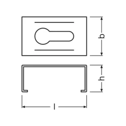 Ledvance LED-ljusslingor Mounting Fäste för Profil PM03 Metall