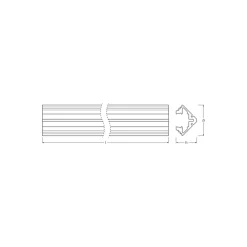 Ledvance LED-ljusslingor Profil Medium Edge Shape 19x19 200CM