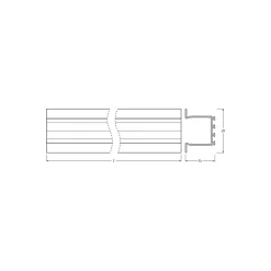 Ledvance LED-ljusslingor Profil Wide U-formad Wing 39x26 200CM