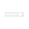 Ledvance LED-ljusslingor Profil Wide U-formad 26x26mm 100CM