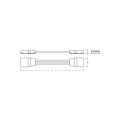 Ledvance LED-ljusslingor Superior ljusslingor Connector 3P 5CM | Skyddade