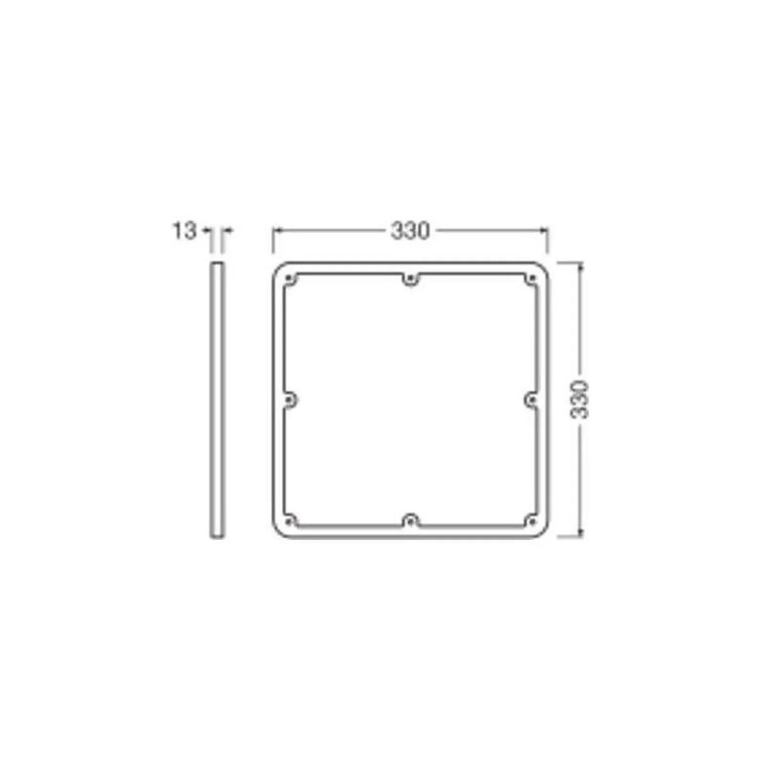 Ledvance Surface Flat Ram 330 Fyrkant