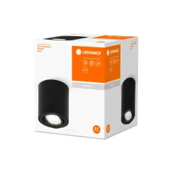 Ledvance Surface Spot Runda Svart| 80mm - Passande för GU10