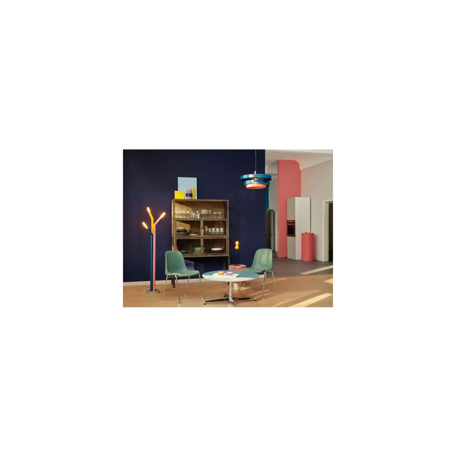 Ledvance Bordslampa Decor Glasbubbla Stål Flerfärgad | Passande för E27