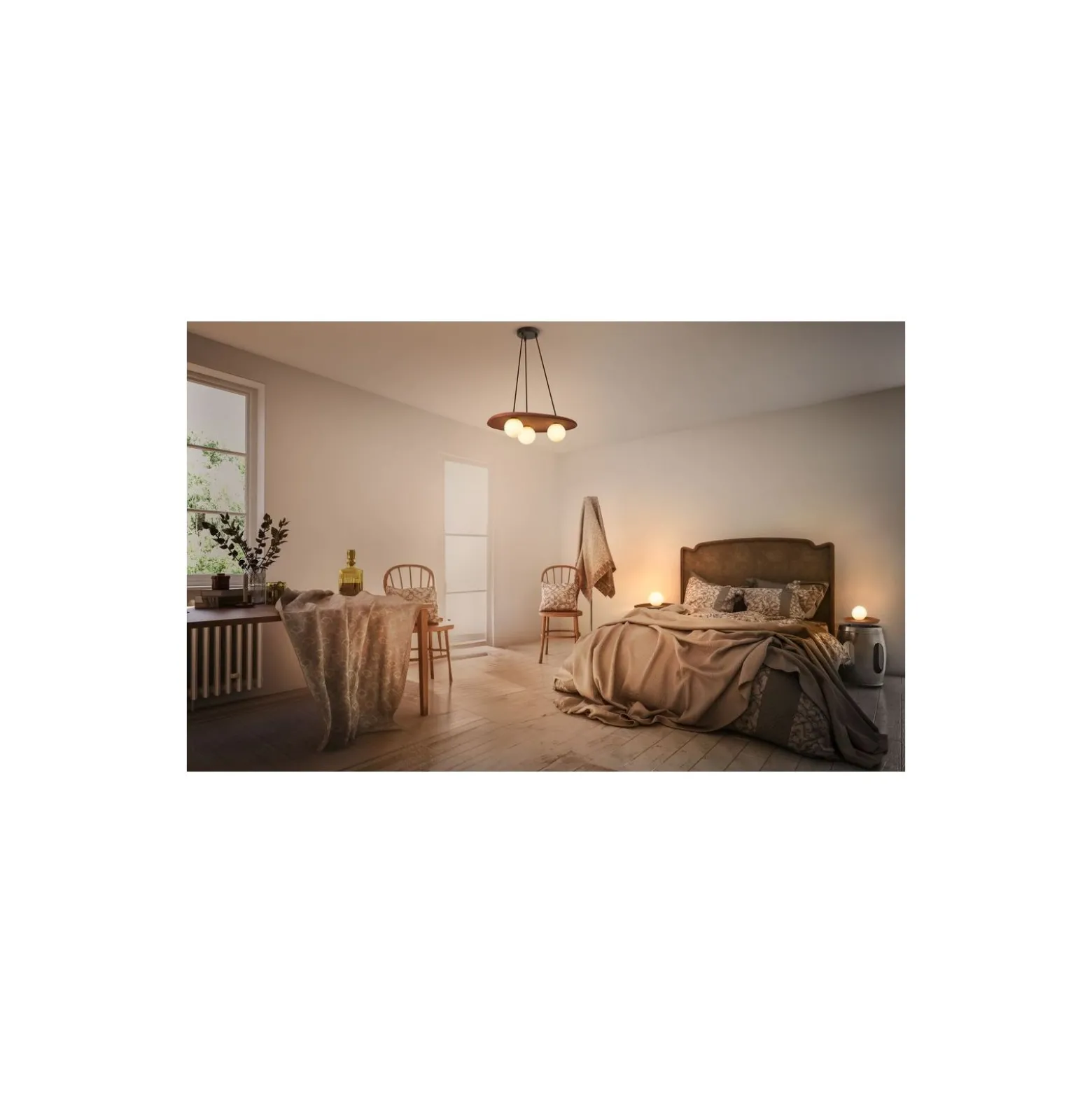 Ledvance Bordslampa Decor Nest Brun | Passande för 1x G9