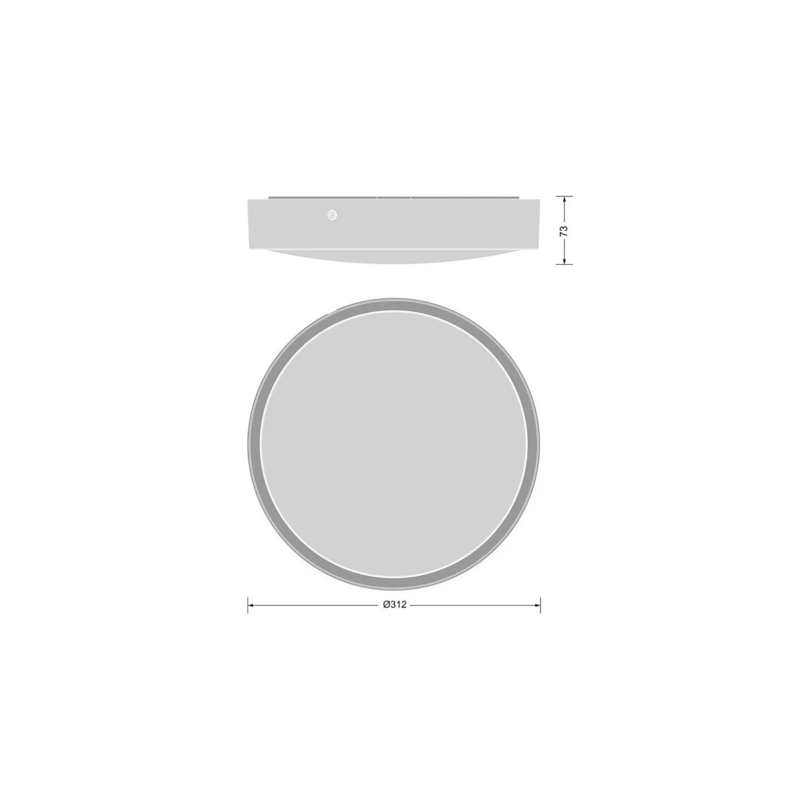 Ledvance Bulkhead Runda Nöd UV-Resistant Vit 20.5W 2300lm - 840 Kallvit | IP65 - Rörelsesensor, Ljussensor