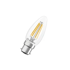 Ledvance Classic LED B22 Kronljus Filament Klar 3.4W 470lm - 827 Extra Varm Vit | Ersättare 40W