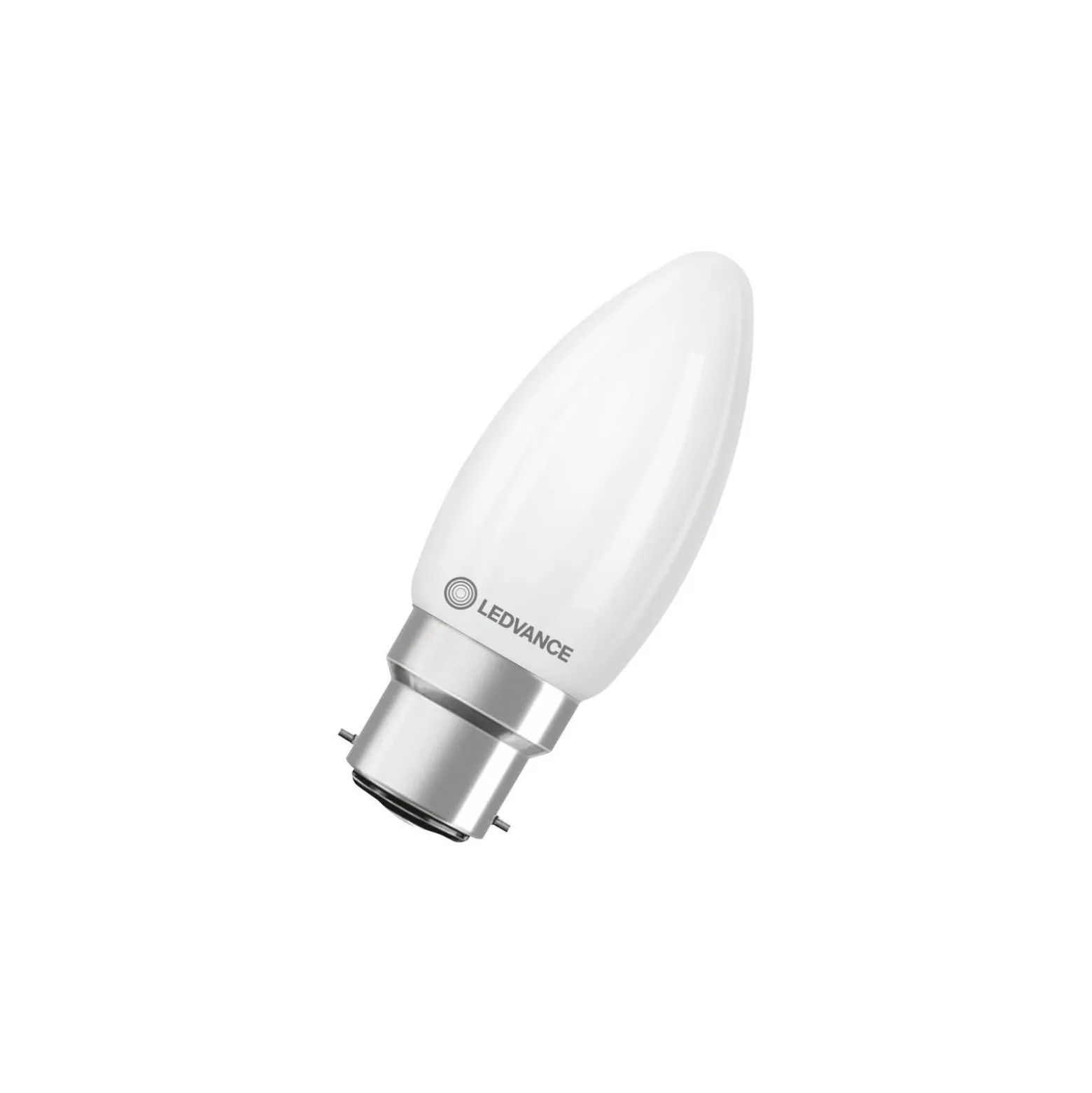 Ledvance Classic LED B22 Kronljus Matt 3.4W 470lm - 827 Extra Varm Vit | Dimbar - Ersättare 40W