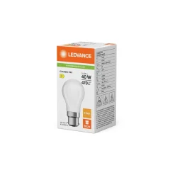 Ledvance Classic LED B22 Päron Matt 3.4W 470lm - 827 Extra Varm Vit | Ersättare 40W
