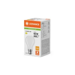 Ledvance Classic LED B22 Päron Matt 5.9W 806lm - 827 Extra Varm Vit | Ersättare 60W