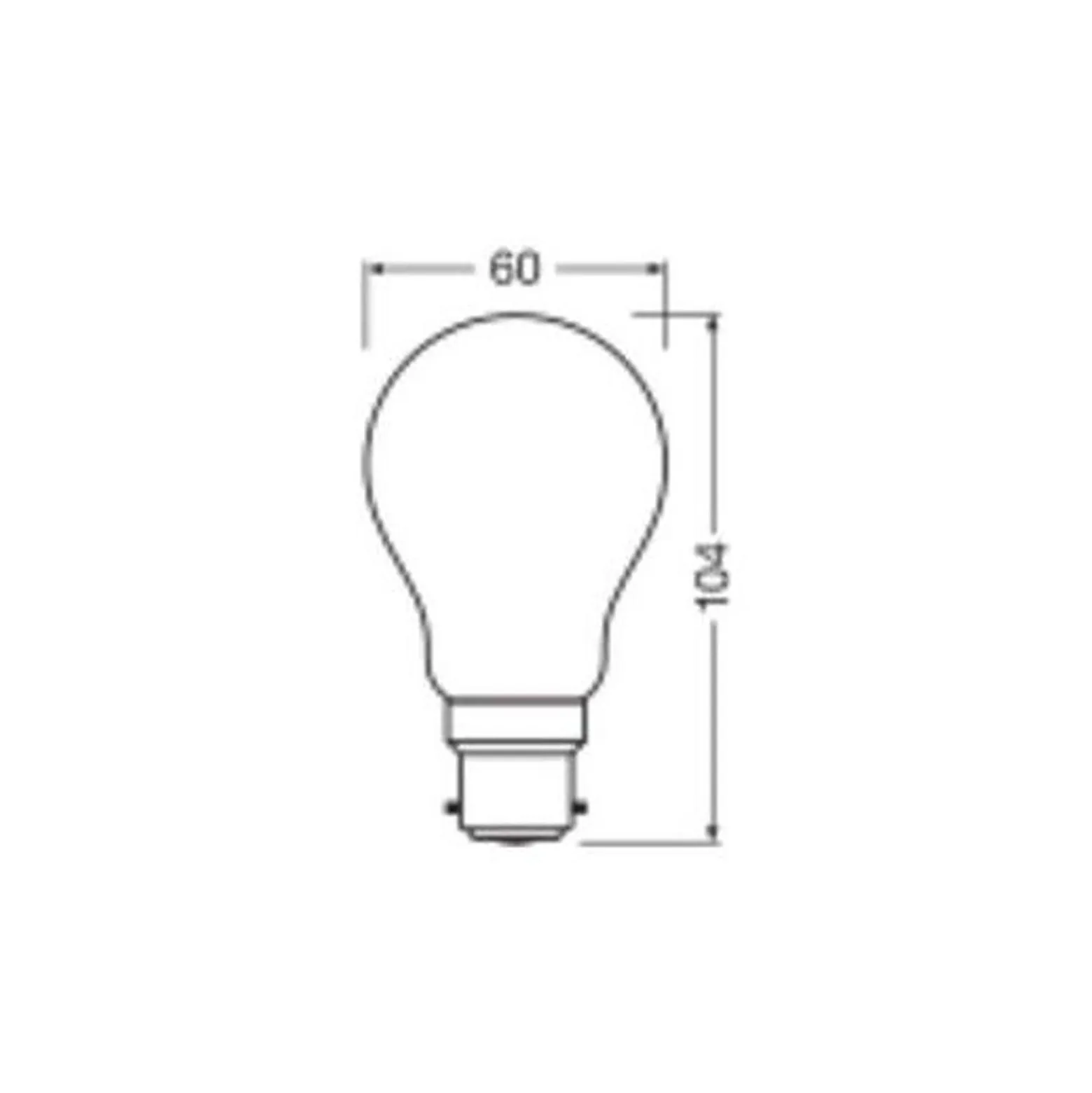 Ledvance Classic LED B22 Päron Matt 3.4W 470lm - 827 Extra Varm Vit | Ersättare 40W
