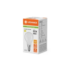 Ledvance Classic LED E14 Boll Filament 5.9W 806lm - 827 Extra Varm Vit | Dimbar - Ersättare 60W