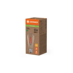 Ledvance Classic LED Edison E27 Päron Filament Klar 3.8W 806lm - 827 Extra Varm Vit | Ersättare 60W