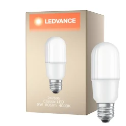 Ledvance Classic LED E27 Linjär Matt 8W 806lm - 840 Kallvit | Ersättare 60W