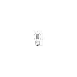 Ledvance Classic LED E27 Päron Filament Klar 3.4W 470lm - 927 Extra Varm Vit | Bästa färgåtergivning - Dimbar - Ersättare 40W