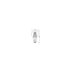 Ledvance Classic LED E27 Päron Filament Klar 7.3W 806lm - 827 Extra Varm Vit | Ersättare 60W