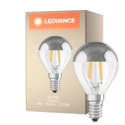 Ledvance Classic LED E14 Päron Filament Klar 4W 350lm - 827 Extra Varm Vit | Ersättare 35W