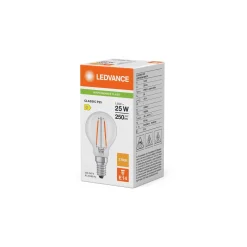 Ledvance Classic LED E14 Päron Filament Klar 1.8W 250lm - 827 Extra Varm Vit | Ersättare 25W