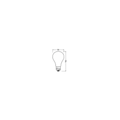 Ledvance Classic LED E27 Päron Filament Matt 24W 3452lm - 827 Extra Varm Vit | Ersättare 200W
