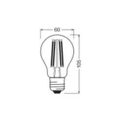 Ledvance Classic LED E27 Päron Filament Klar 11W 1521lm - 827 Extra Varm Vit | Ersättare 100W
