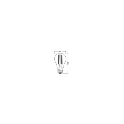 Ledvance Classic LED E27 Päron Filament Klar 7.2W 806lm - 927 Extra Varm Vit | Bästa färgåtergivning - Dimbar - Ersättare 60W