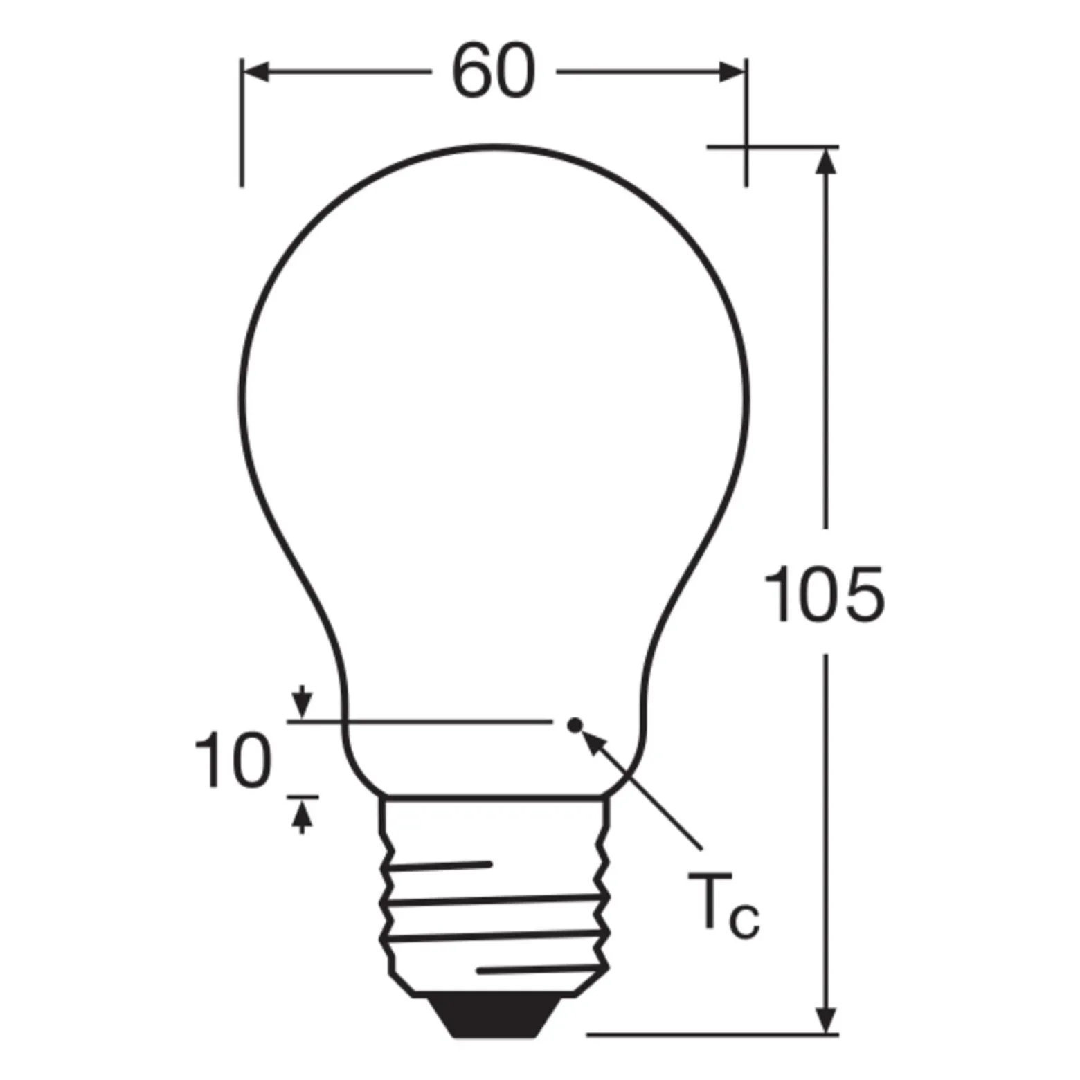 Ledvance Classic LED E27 Päron Filament Matt 7.5W 1055lm - 827 Extra Varm Vit | Dimbar - Ersättare 75W