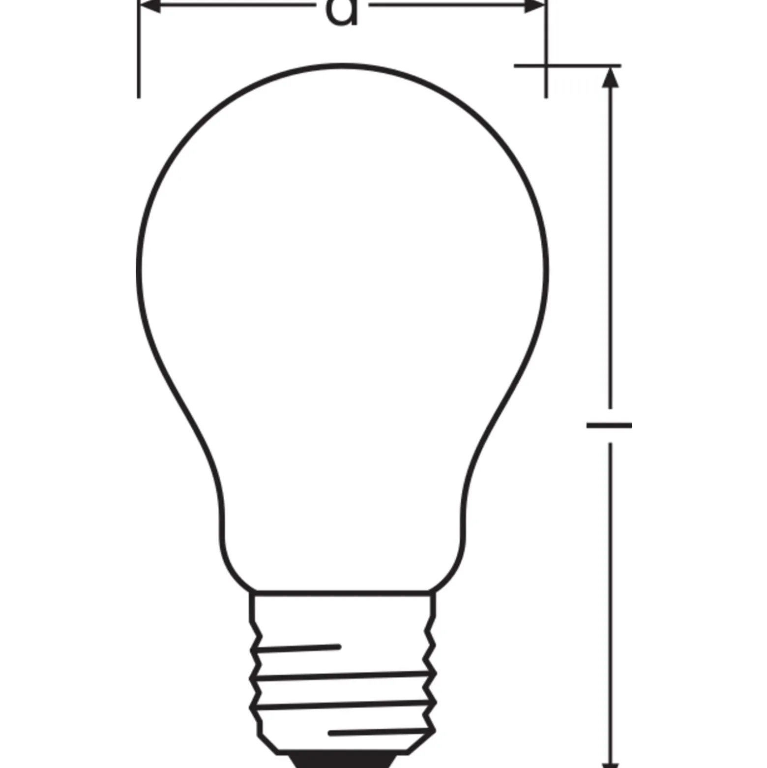 Ledvance Classic LED E27 Päron Filament Matt 4.8W 470lm - 827 Extra Varm Vit | Dimbar - Ersättare 40W