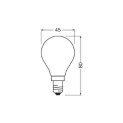 Ledvance Classic LED E14 Päron Matt 1.8W 250lm - 827 Extra Varm Vit | Dimbar - Ersättare 25W