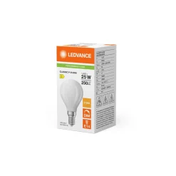 Ledvance Classic LED E14 Päron Matt 1.8W 250lm - 827 Extra Varm Vit | Dimbar - Ersättare 25W