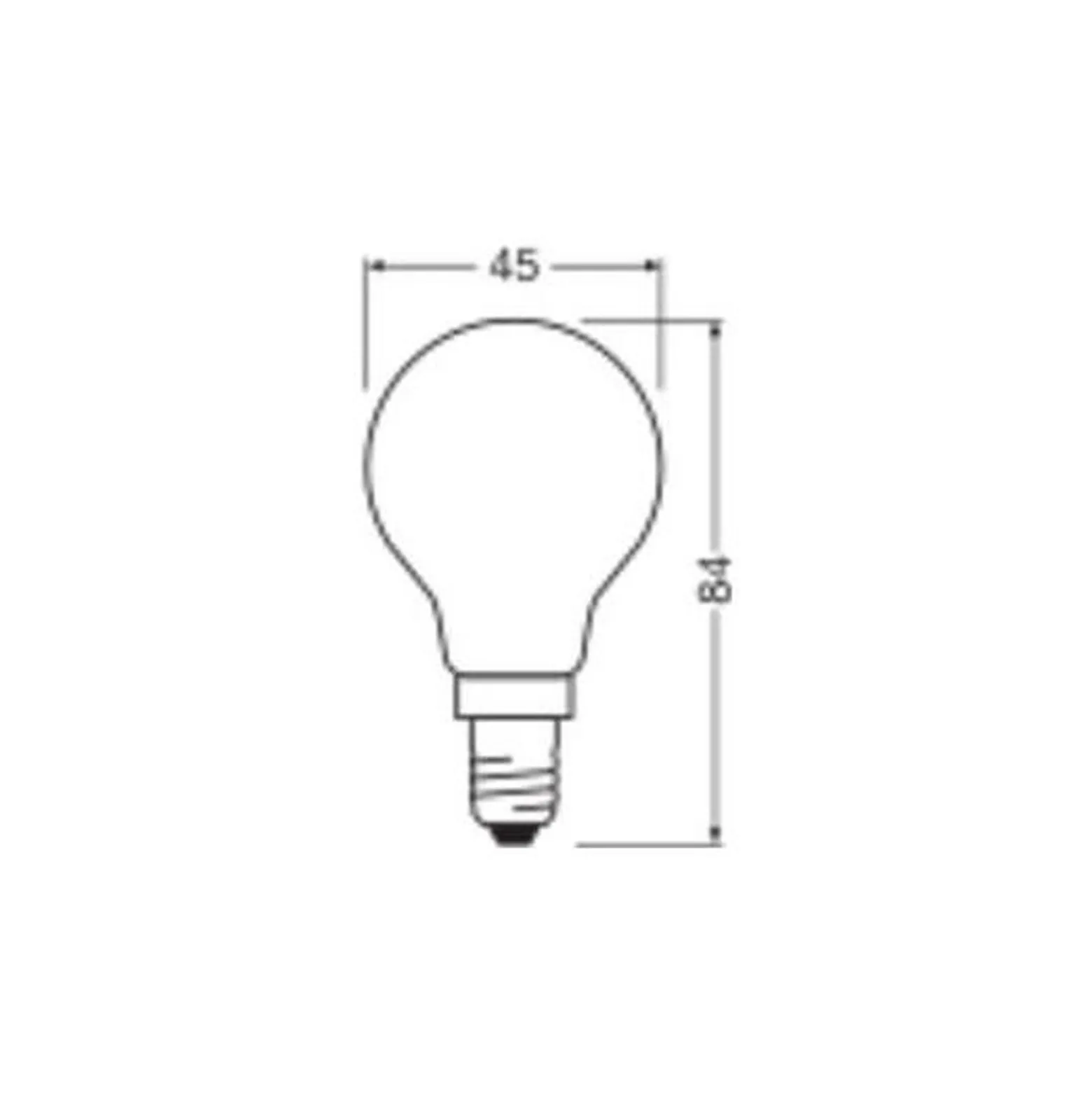 Ledvance Classic LED E14 Päron Matt 2.5W 470lm - 827 Extra Varm Vit | Dimbar - Ersättare 40W