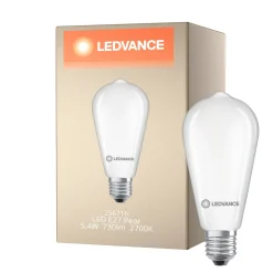Ledvance Classic LED E27 Päron Matt 5.4W 730lm - 827 Extra Varm Vit | Ersättare 60W