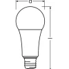 Ledvance Classic LED E27 Päron Matt 20W 2452lm - 827 Extra Varm Vit | Dimbar - Ersättare 150W