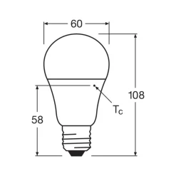 Ledvance Classic LED E27 Päron Matt 8.8W 806lm - 827 Extra Varm Vit | Dimbar - Ersättare 60W