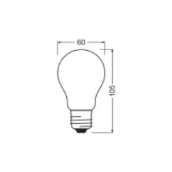 Ledvance Classic LED E27 Päron Matt 3.4W 470lm - 827 Extra Varm Vit | Dimbar - Ersättare 40W
