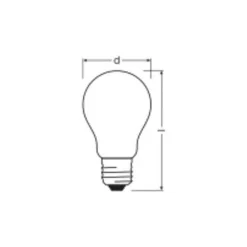 Ledvance Classic LED E27 Päron Matt 11.6W 2452lm - 840 Kallvit| Ersättare 150W