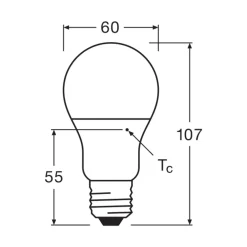 Ledvance Classic LED E27 Päron Matt 8.5W 806lm - 840 Kallvit | Ersättare 60W