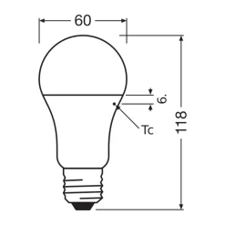 Ledvance Classic LED E27 Päron Matt 13W 1521lm - 827 Extra Varm Vit | Ersättare 100W