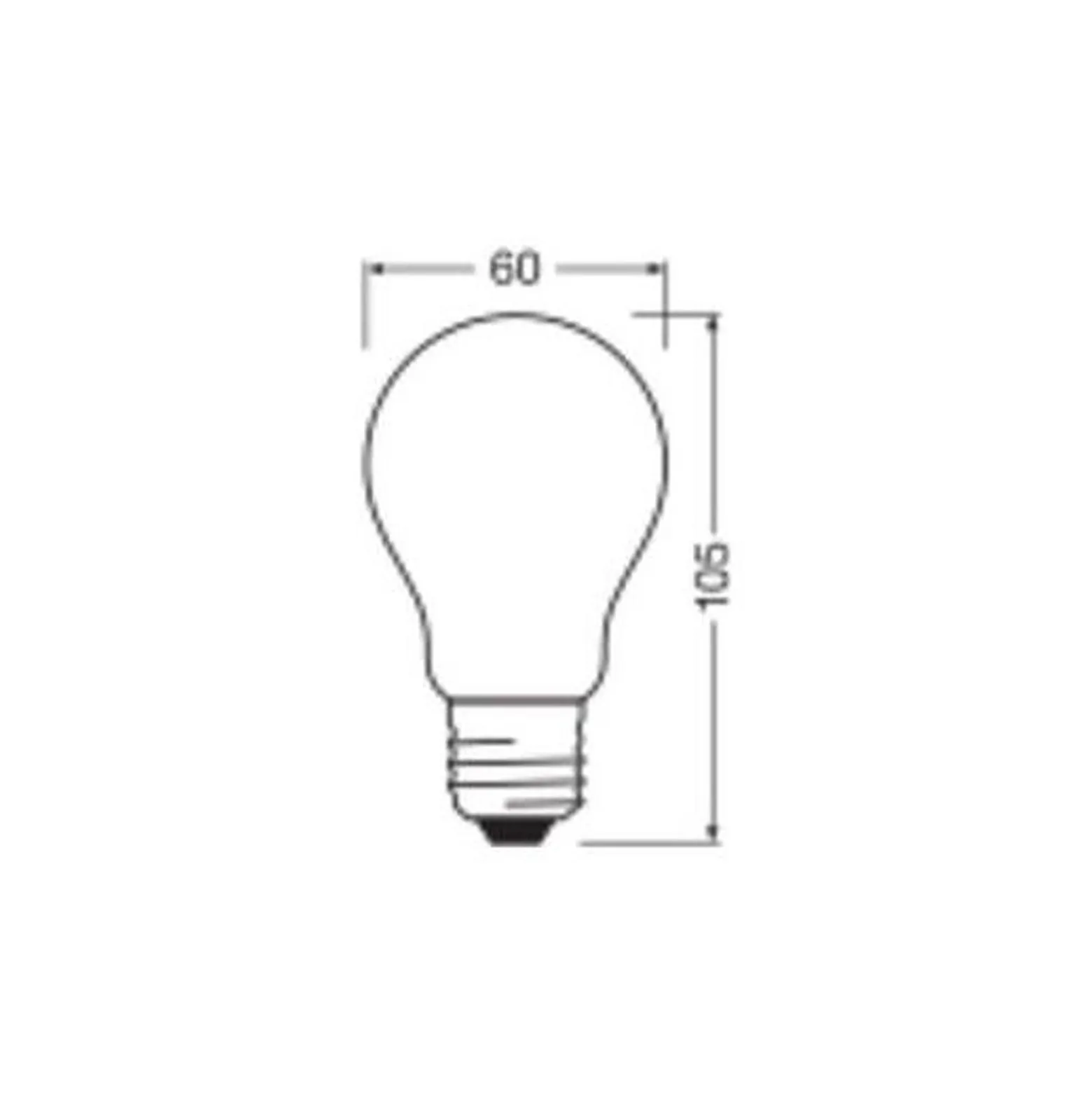 Ledvance Classic LED E27 Päron Matt 5W 1055lm - 827 Extra Varm Vit | Dimbar - Ersättare 75W