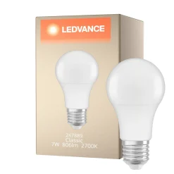 Ledvance Classic LED E27 Päron Matt 7W 806lm - 827 Extra Varm Vit | Ersättare 60W
