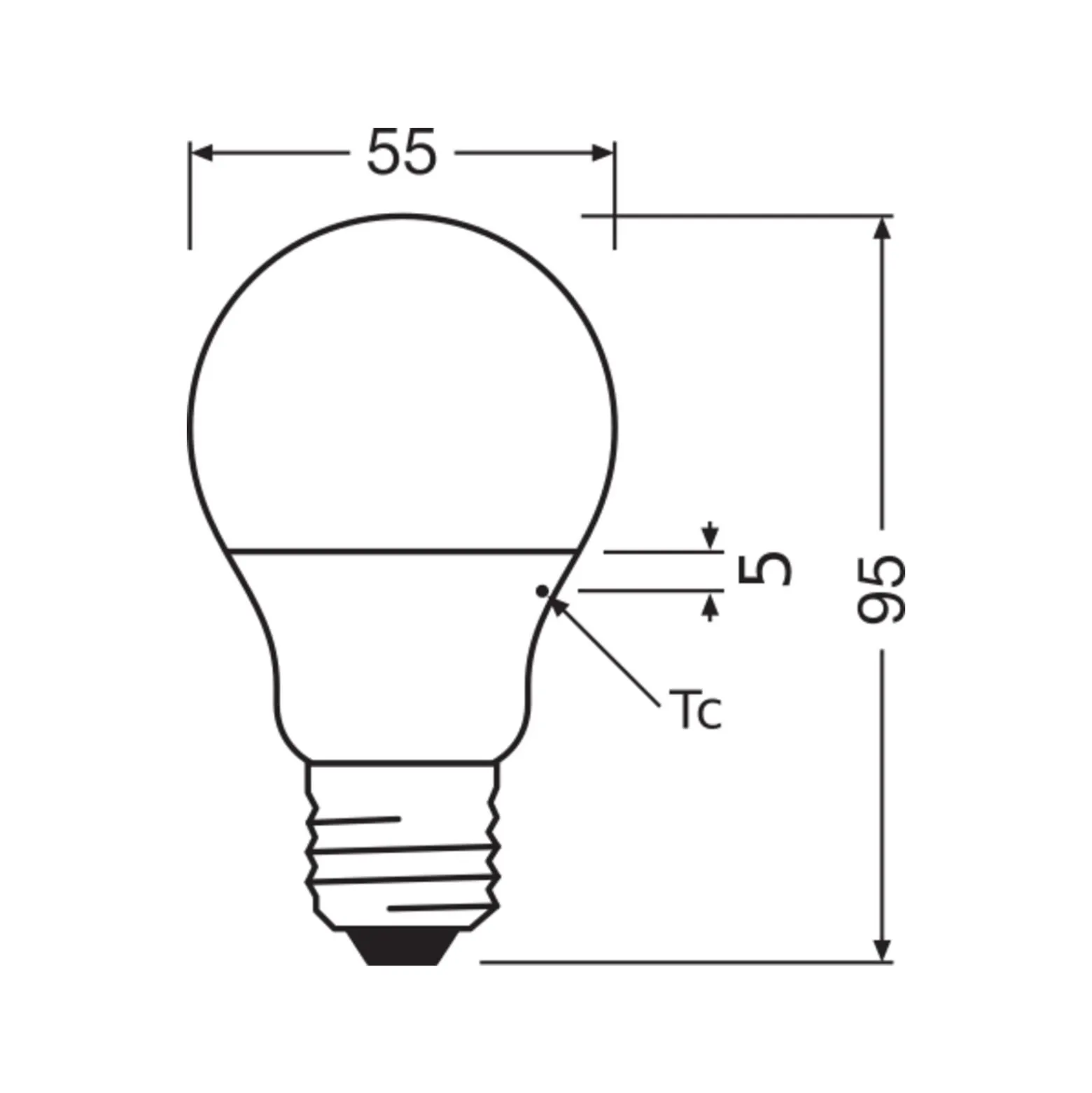 Ledvance Classic LED E27 Päron Matt 4.9W 470lm - 827 Extra Varm Vit | Ersättare 40W - Återvunnet