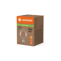 Ledvance Classic LED Globe E27 Globe Filament Klar 3.8W 806lm - 827 Extra Varm Vit | Ersättare 60W