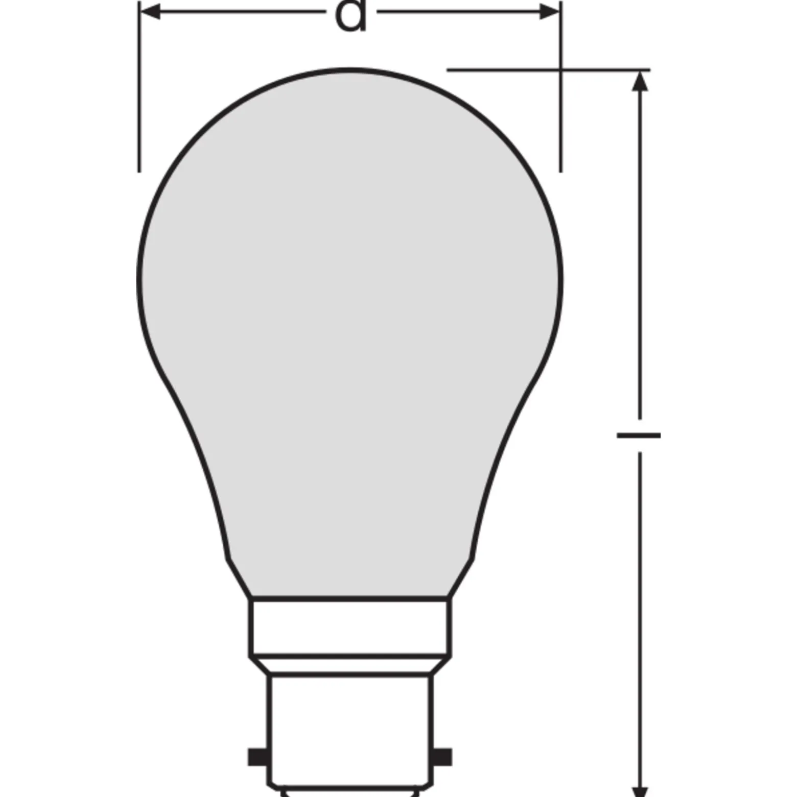 Ledvance Classic Performance LED Lampa B22d Päron Filament Matt 4W 470lm - 827 Extra Varm Vit | Ersättare 40W