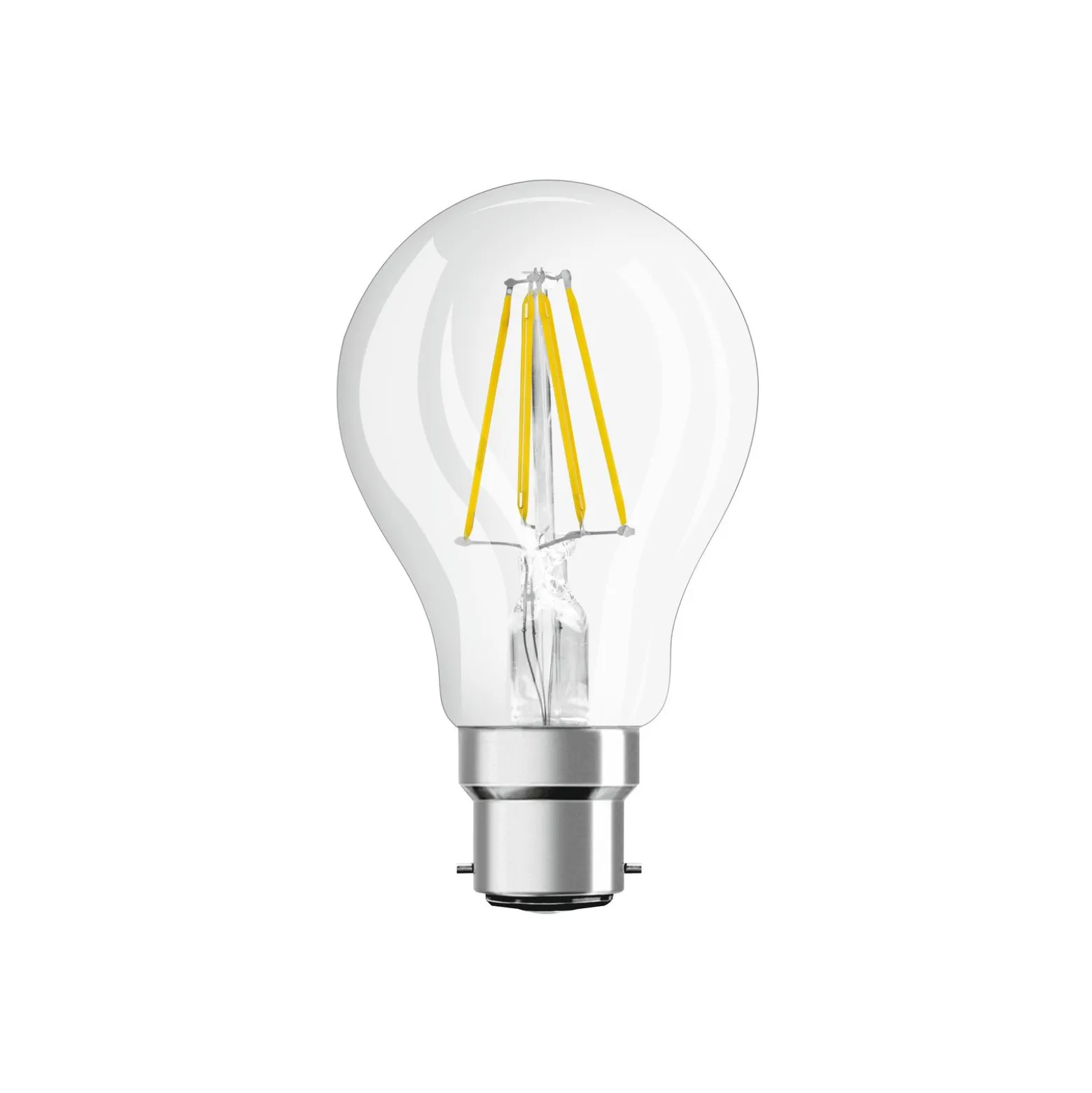 Ledvance Classic Performance LED Lampa B22d Päron Filament Klar 6.5W 806lm - 827 Extra Varm Vit | Ersättare 60W