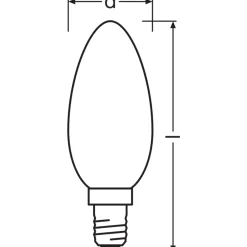 Ledvance Classic Superior LED Lampa E14 Kronljus Filament Matt 4.2W 470lm - 927 Extra Varm Vit | Bästa färgåtergivning - Dimbar - Ersättare 40W