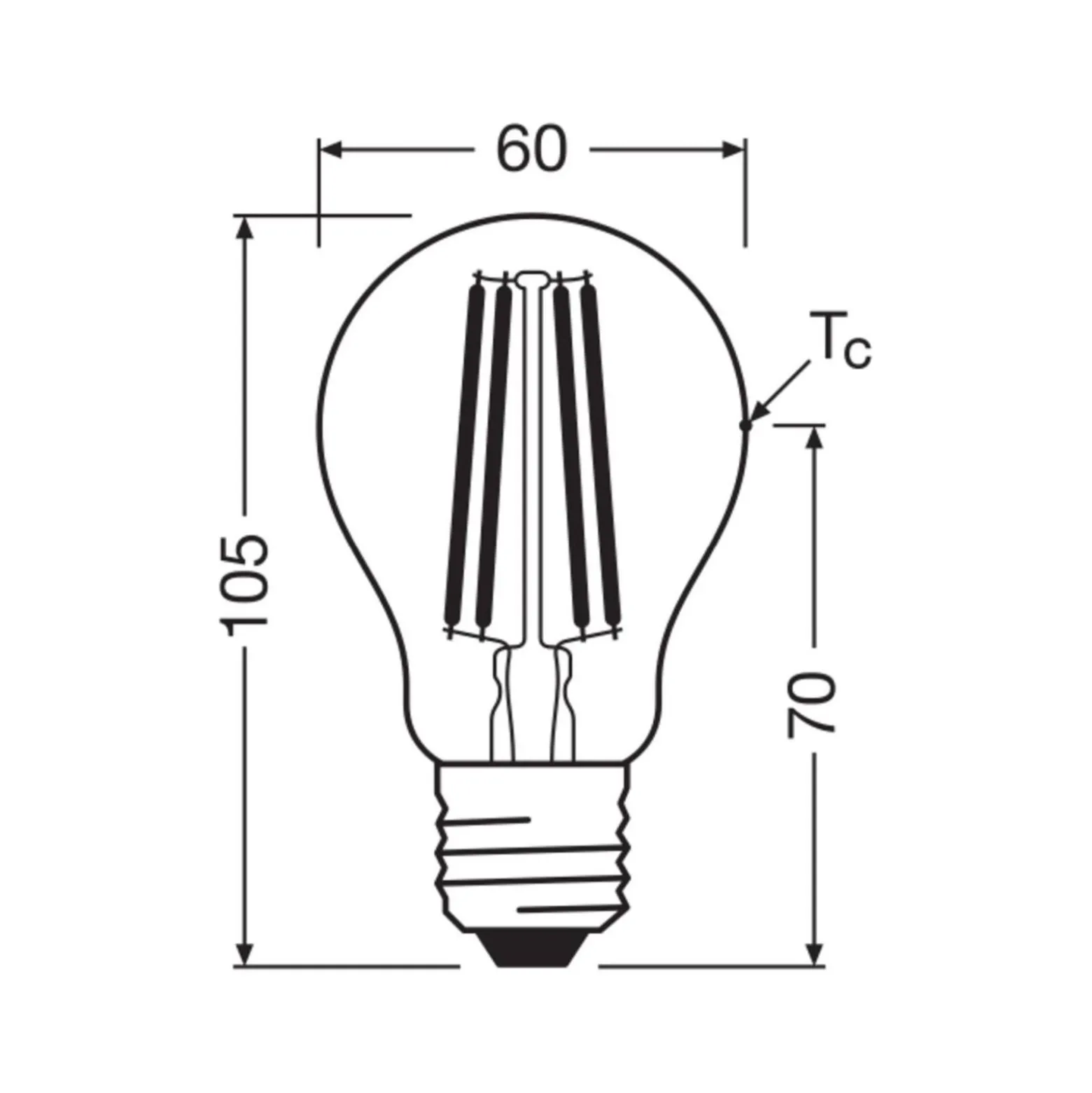 Ledvance Classic Superior LED Lampa E27 Päron Filament Klar 2.2W 470lm - 840 Kallvit | Ersättare 40W